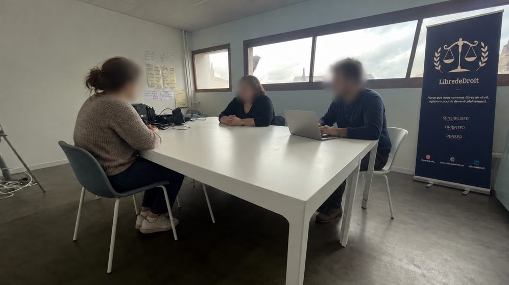 Un entretien d'accompagnement avec des membres de LibredeDroit